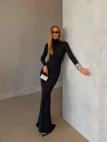 Imagem de Vestido Longo Preto - Fabia